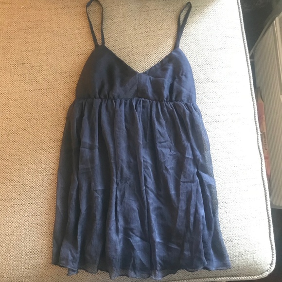 Greylin Navy Babydoll Tank - Picture 2 of 2